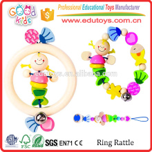 Yunhe Factory Good Price Colorful Baby Rattle Toy Unique Design Wooden Small Toys For Sale
